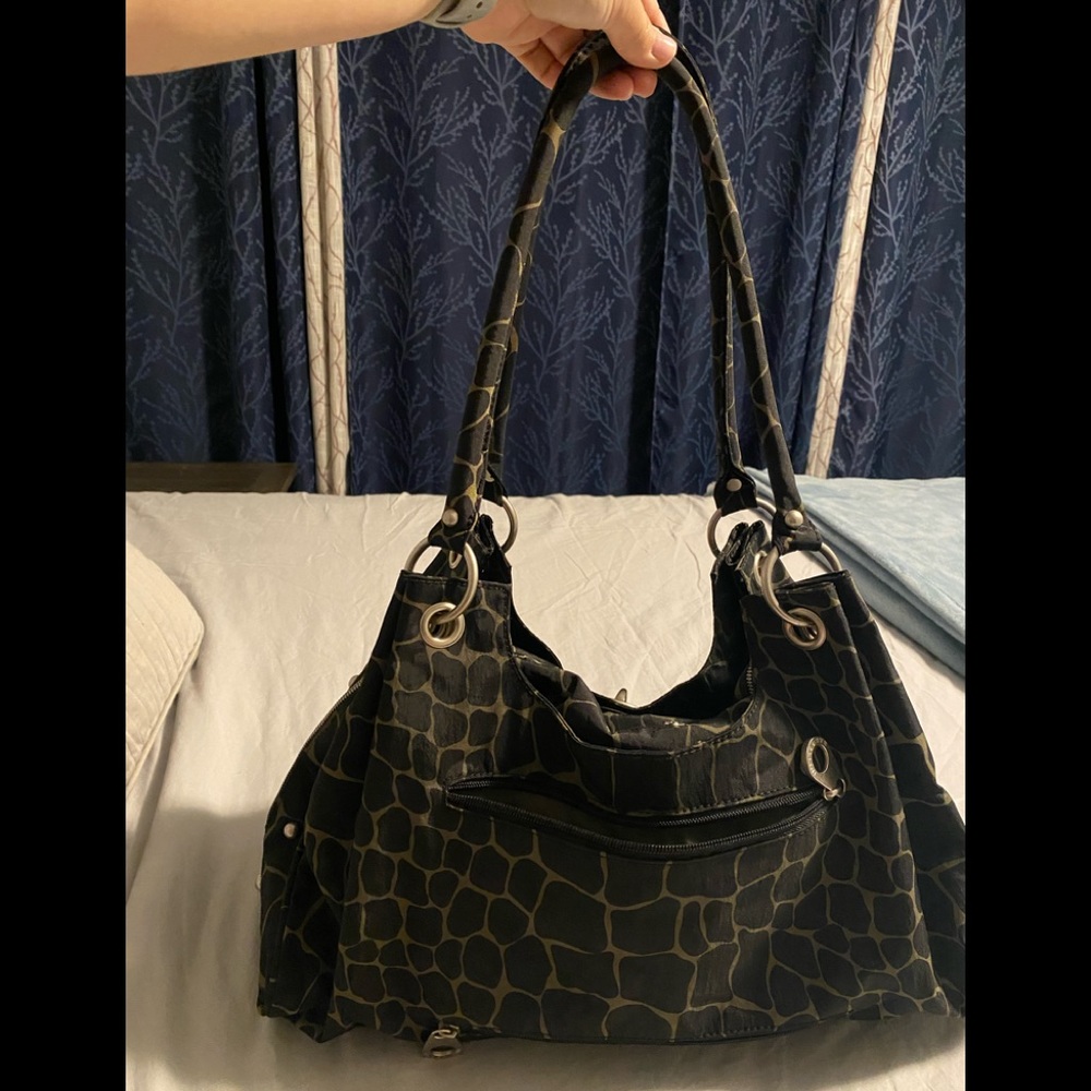 Animal print travel bag